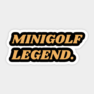 Minigolf Legend Sticker